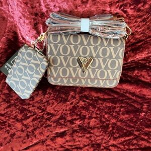 Brown Valentino Orlandi Patterned Women's Bag Set
